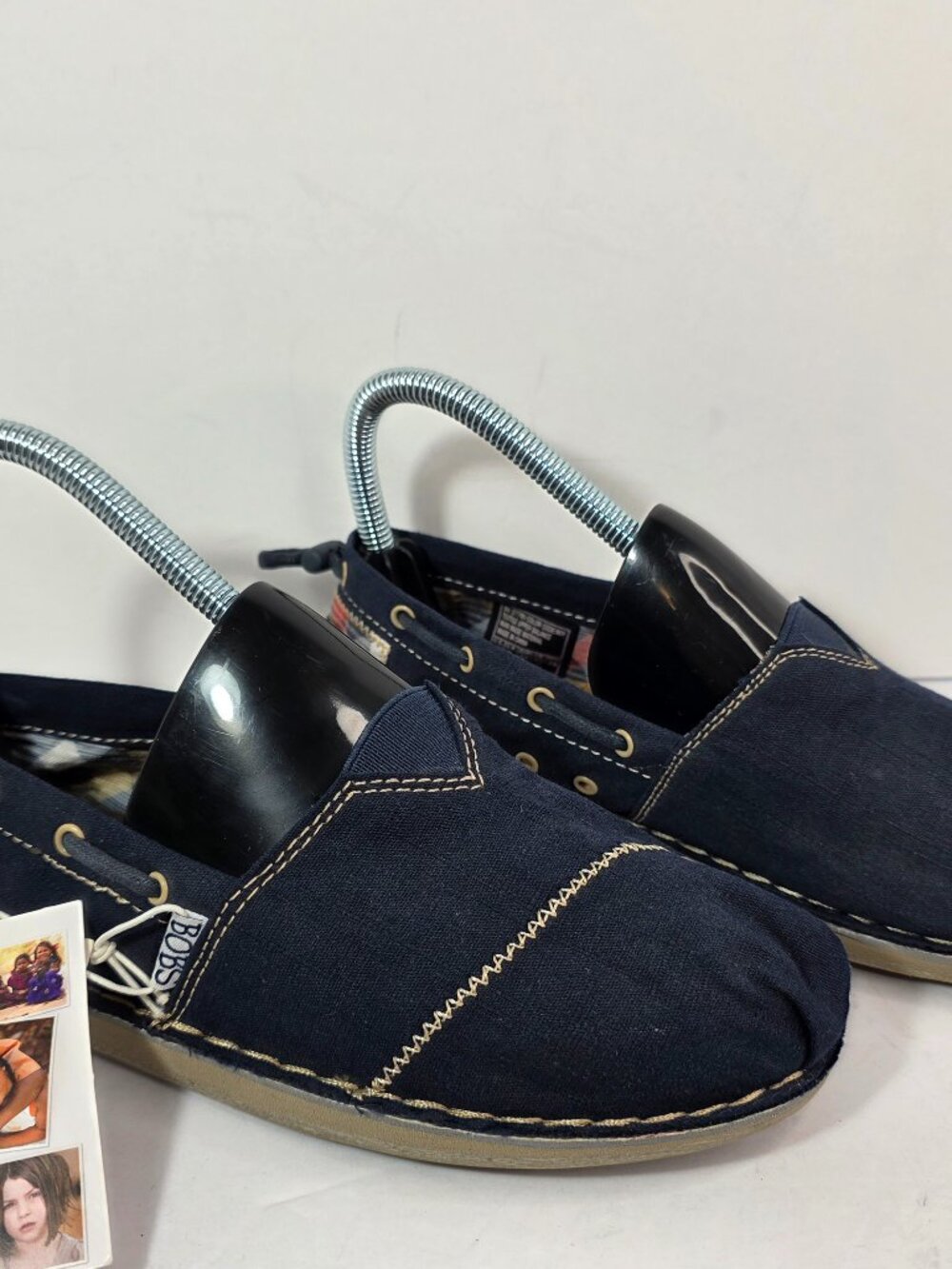 Skechers BOBS Navy Slip on Casual Shoes Size 6